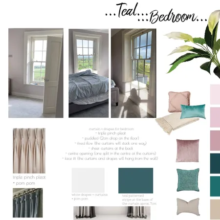 teal bed Interior Design Mood Board by mihaelami on Style Sourcebook