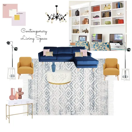 Contemporary Living Space Interior Design Mood Board by vanessatdesigns on Style Sourcebook