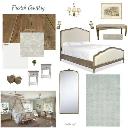French Country Bedroom Interior Design Mood Board by SDGVigil on Style Sourcebook