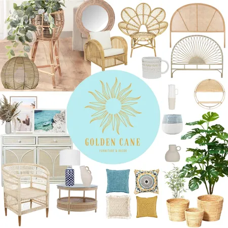 Golden Cane Interior Design Mood Board by sophietrower on Style Sourcebook