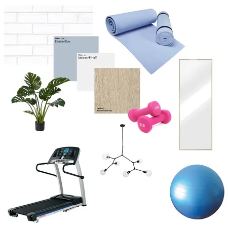 Home Gym Interior Design Mood Board by Lina Ebeid on Style Sourcebook
