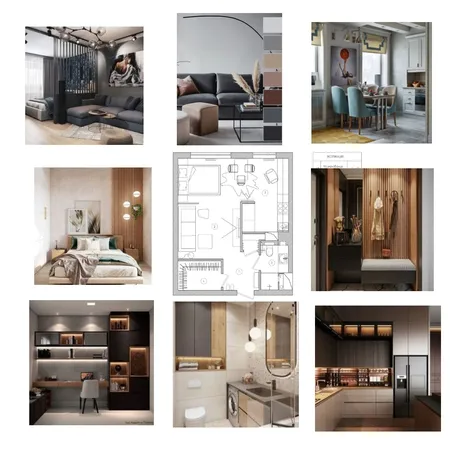 1 план с референсами Interior Design Mood Board by Tatiana Novikova on Style Sourcebook