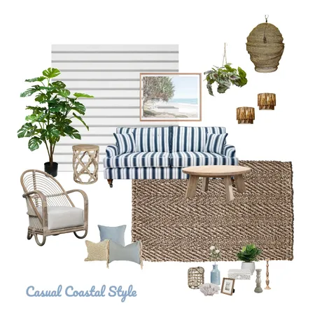 Casual Coastal Style Interior Design Mood Board by Design Decor Decoded on Style Sourcebook