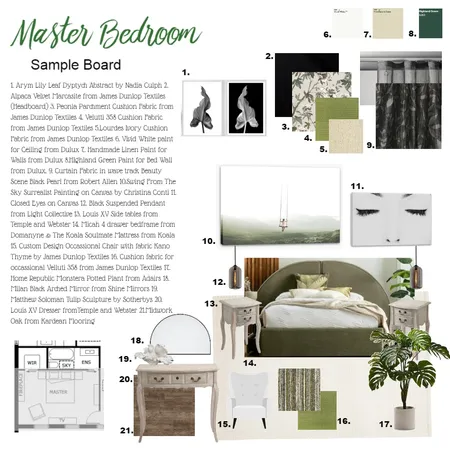 Assignment 9 Master Bedroom Interior Design Mood Board by Janine Lee on Style Sourcebook