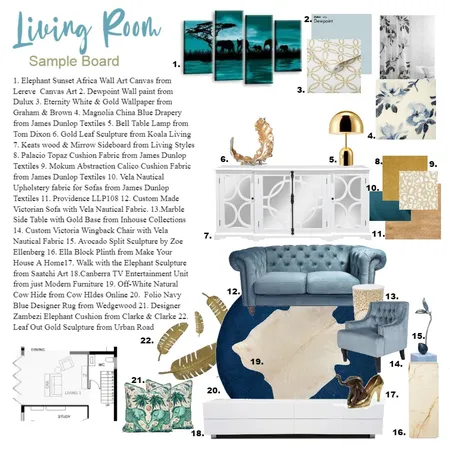 Assignment 9 Living Room Interior Design Mood Board by Janine Lee on Style Sourcebook