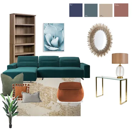 Accented Analogous Living Room Interior Design Mood Board by kaybank27 on Style Sourcebook