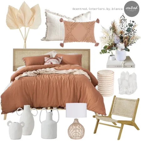 Warm Autumn Bedroom Interior Design Mood Board by Centred Interiors on Style Sourcebook