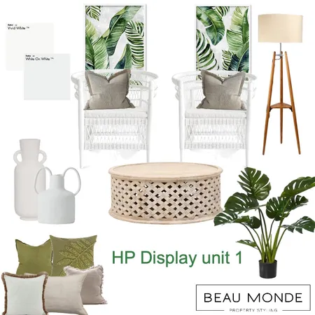 HP Display Unit 1 Interior Design Mood Board by Beau Monde Property Styling on Style Sourcebook
