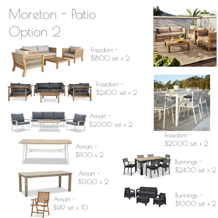 Moreton - Patio - Option 2 Interior Design Mood Board by jack_garbutt on Style Sourcebook