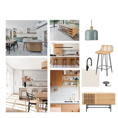Japandi Kitchen Interior Design Mood Board by stephanient on Style Sourcebook