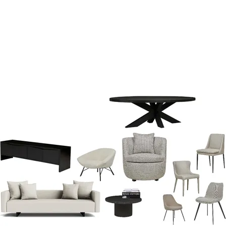 SPLATT - Contemporary Classic Living Dining Interior Design Mood Board by Kahli Jayne Designs on Style Sourcebook