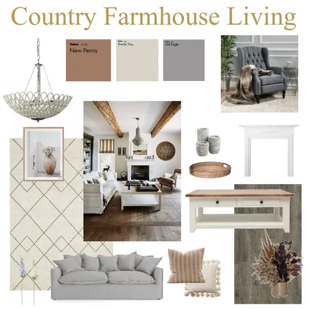 Country Farmhouse Interior Design Mood Board by ashleighpaige on Style Sourcebook