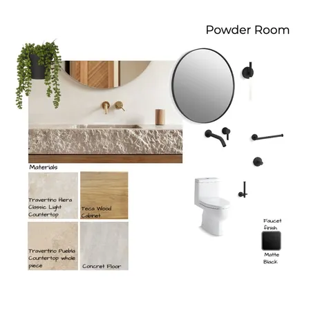 24E Powder Room.3 Interior Design Mood Board by Noelia Sanchez on Style Sourcebook