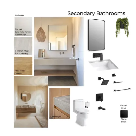 24E Secondary Bathrooms.3 Interior Design Mood Board by Noelia Sanchez on Style Sourcebook