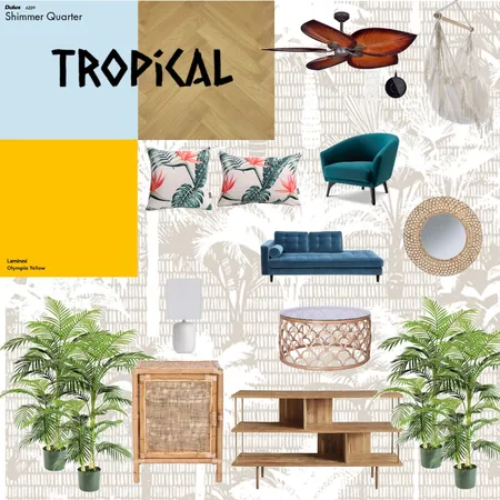 tropicaly Interior Design Mood Board by seestoep on Style Sourcebook