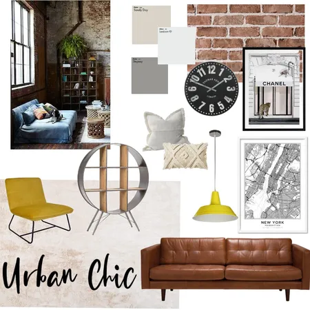 Urban chic final Interior Design Mood Board by ComfyandCozybyJess on Style Sourcebook