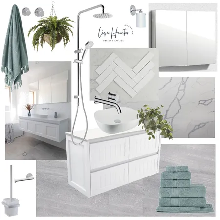 Modern Classic Bathroom -Grey/White Interior Design Mood Board by Lisa Hunter Interiors on Style Sourcebook