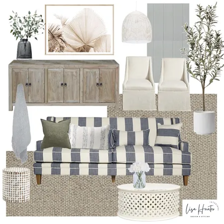 Classic Hamptons Living Room Interior Design Mood Board by Lisa Hunter Interiors on Style Sourcebook
