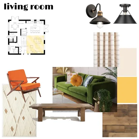 Module 9: Living Room Interior Design Mood Board by CaseyJP on Style Sourcebook