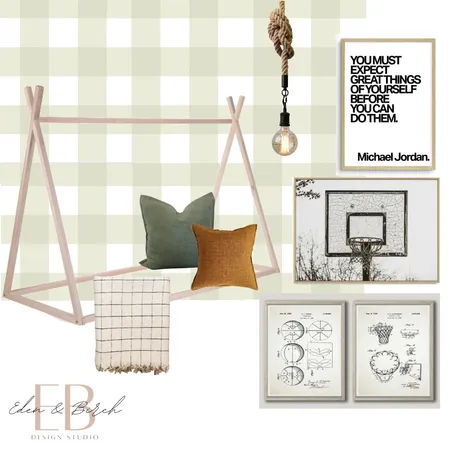 Charlie's Bedroom Interior Design Mood Board by Eden & Birch Design Studio on Style Sourcebook