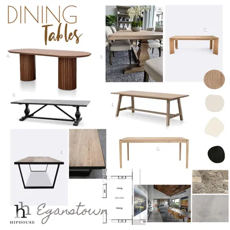 Dining Table Options Interior Design Mood Board by Allie_ on Style Sourcebook