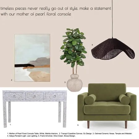 Mother of Pearl Console Interior Design Mood Board by Jessicaretallack on Style Sourcebook