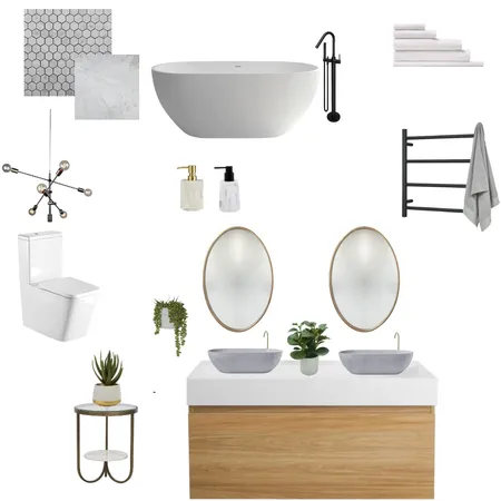 luxury bathroom Interior Design Mood Board by D'Zine Hub Interiors on Style Sourcebook