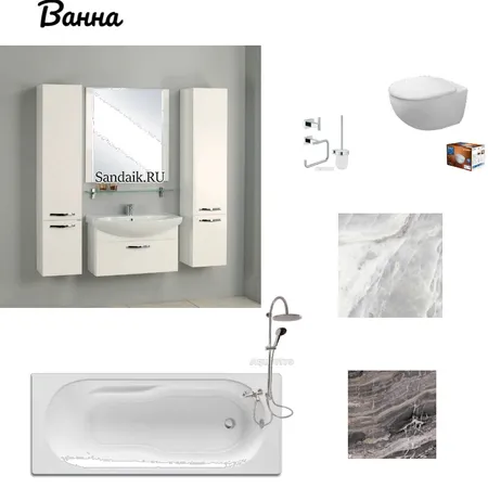 Ванная комната Interior Design Mood Board by Дамиеле on Style Sourcebook