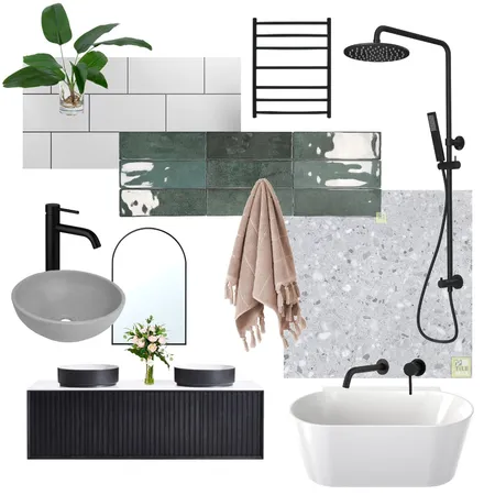 Robertson Main Bathroom 3 Interior Design Mood Board by Maven Interior Design on Style Sourcebook