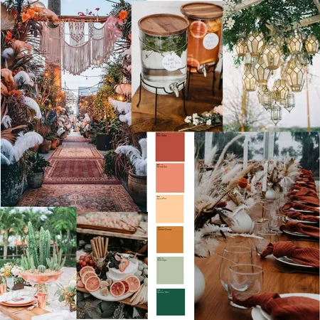Boho Event Interior Design Mood Board by KennedyInteriors on Style Sourcebook