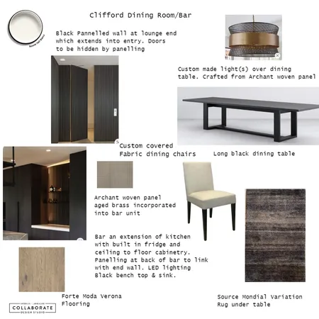 Clifford Dining Room Interior Design Mood Board by Jennysaggers on Style Sourcebook
