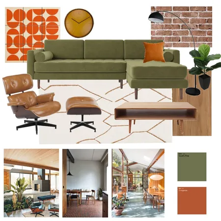 Mid-Century Modern Interior Design Mood Board by DULT Design on Style Sourcebook