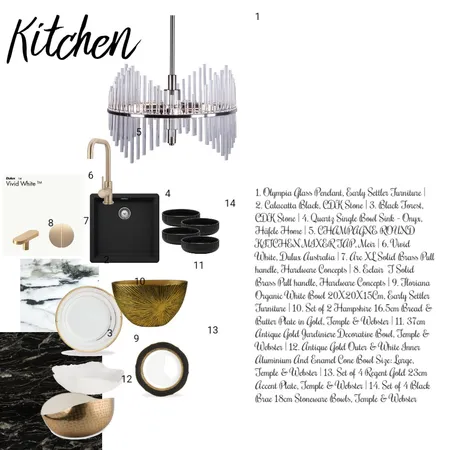 Art deco kitchen Interior Design Mood Board by SF on Style Sourcebook