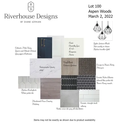 Lot 100 Visual Board Interior Design Mood Board by Riverhouse Designs on Style Sourcebook