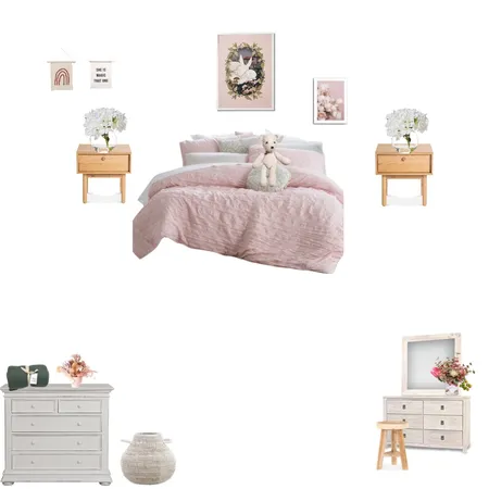 Zoes pink room Interior Design Mood Board by RoseTheory on Style Sourcebook