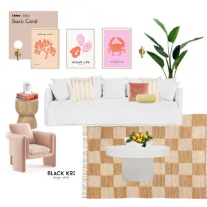 Pink Checkers Interior Design Mood Board by Black Koi Design Studio on Style Sourcebook
