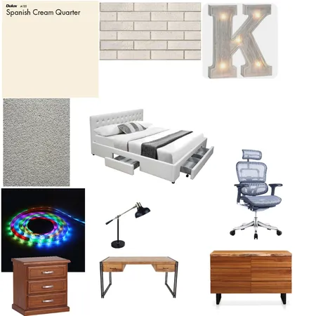 kylers bedroom Interior Design Mood Board by kylers_art_space on Style Sourcebook