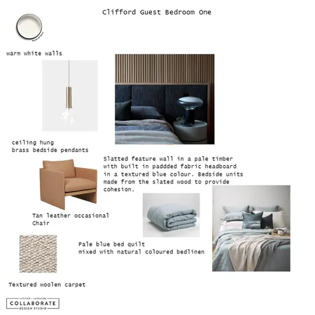 Clifford Guest Bedroom One Interior Design Mood Board by Jennysaggers on Style Sourcebook