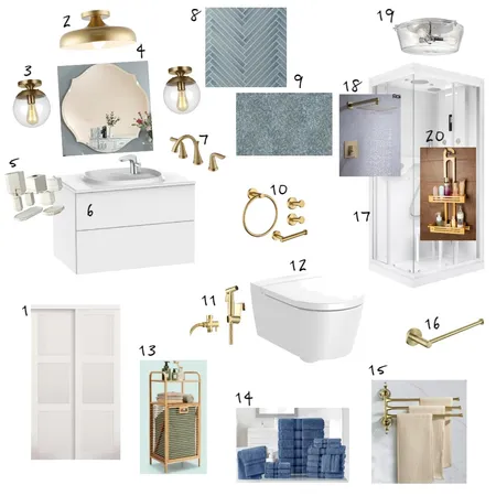 Bathroom Interior Design Mood Board by Shajulu on Style Sourcebook