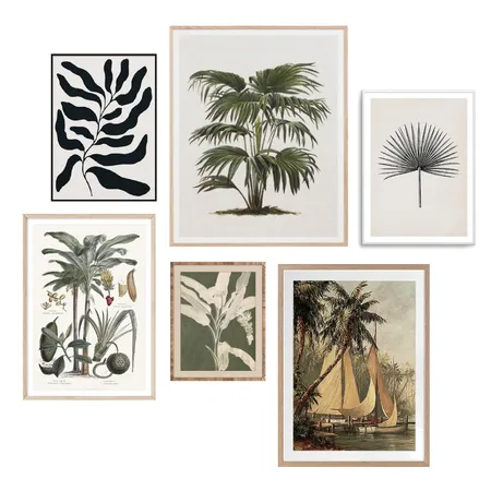 Palm Gallery Wall Interior Design Mood Board by LaraFernz on Style Sourcebook