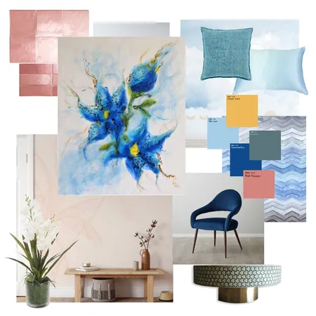 Patel Blue and pink Interior Design Mood Board by andrea.moser@bigpond.com on Style Sourcebook