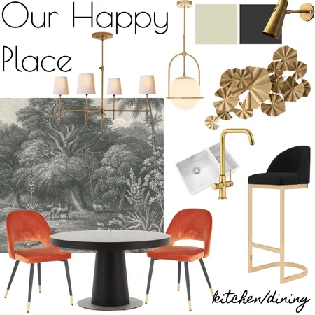 Our Happy Place - Kitchen/Dining V2 Interior Design Mood Board by RLInteriors on Style Sourcebook