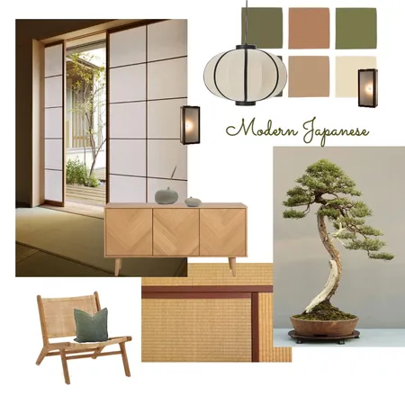 modern japanese Interior Design Mood Board by Emmanuelle.bp on Style Sourcebook