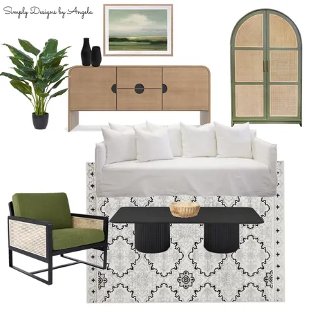 Green Living room Interior Design Mood Board by Angela19 on Style Sourcebook