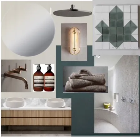Green Bathroom Interior Design Mood Board by Stapleford Interiors on Style Sourcebook