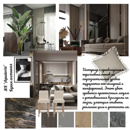 ЖК Aquatoria кухня-гостиная Interior Design Mood Board by Елена Тимофеева on Style Sourcebook