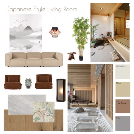 Japanese Mood Board Interior Design Mood Board by AutumnDesign22 on Style Sourcebook