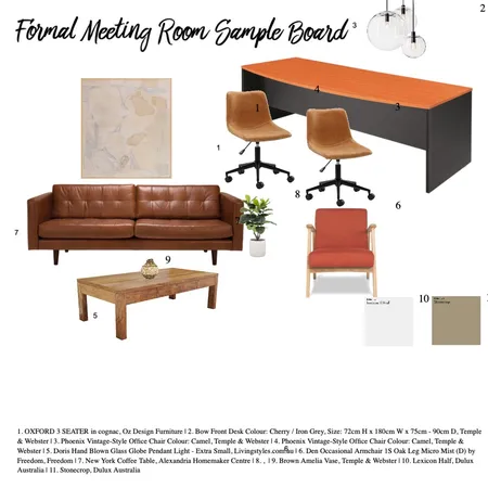 Formal meeting room Interior Design Mood Board by kellyengst on Style Sourcebook