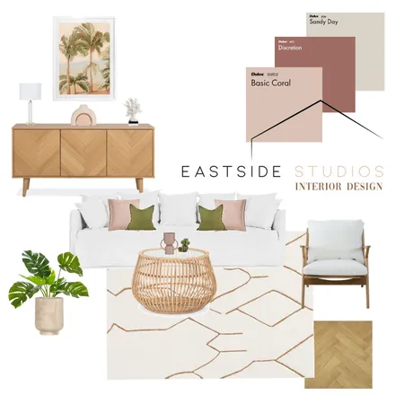 Feminine Living Room Interior Design Mood Board by Eastside Studios on Style Sourcebook
