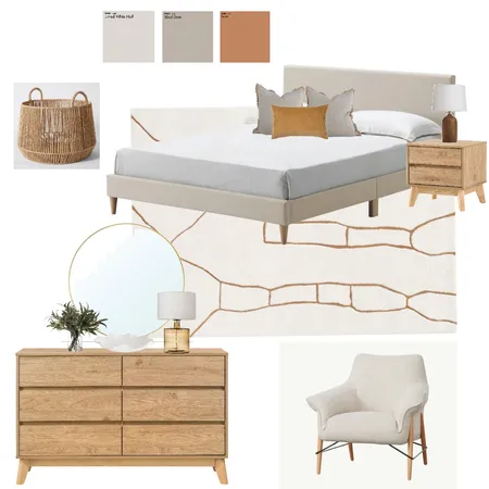 Bedroom with terracotta accents Interior Design Mood Board by Suite.Minded on Style Sourcebook